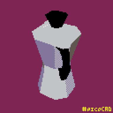 Low-poly spinning 3D model of a coffee maker